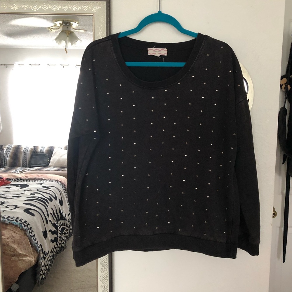 Pink Rose Long sleeve sweater